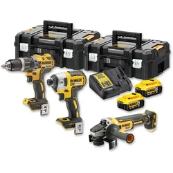 DeWalt Akku-Kombopack DCK384P2T-QW - 3tlg. - 18V - 2x 5,0Ah Akku - TSTAK-Box