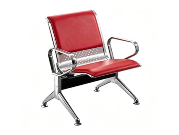 YPIOUREN Stühle Esszimmer, Wartestuhl, Sillas para Sala de Reuniones Unterstützt Bis Zu 200 Kg, Verfügt Über Eine Bequeme Rückenlehne und Armlehnen(Red)