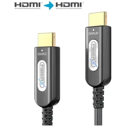 FiberX HDMI (Typ A) — HDMI (Typ A) (10 m), Videokabel, Schwarz