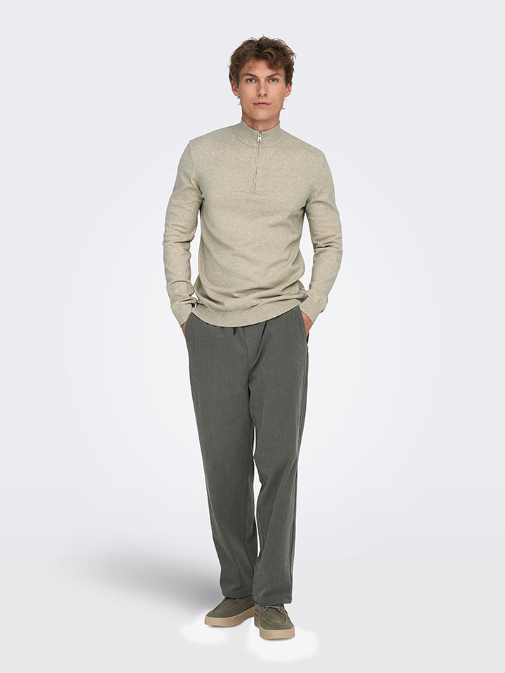 ONLY & SONS Pullover "Loui" in Beige - S