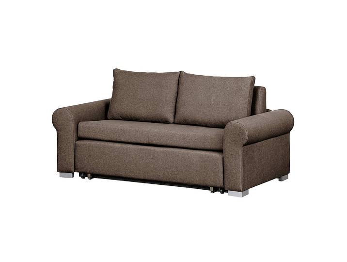 Canapé convertible Basic Country Marron/Marron Tissu Doran 204cm Avec fonction couchage Maison de campagne