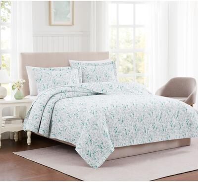 RT Designers Bonaire Leigh Floral Quilt with Shams