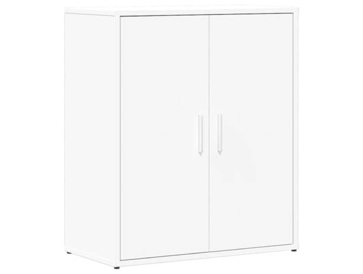 GFMGUEMV Sideboard Weiß 60x31x70 cm Holzwerkstoff Schrank mit Stauraum Glatte Oberfläche, feuchtigkeitsbeständig, pflegeleicht, vielseitig einsetzbar, stabil