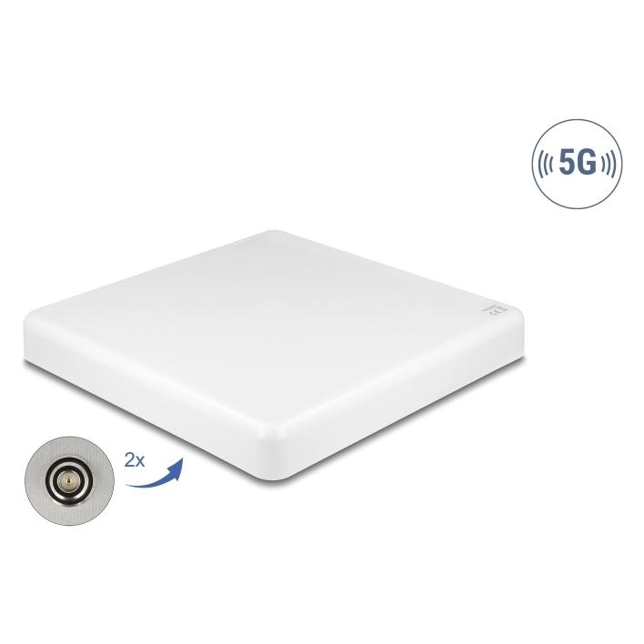 Delock 5G LTE MIMO Antenne 2 x N Buchse 2,7 - 9,0 dBi direkt (5G) (81465)