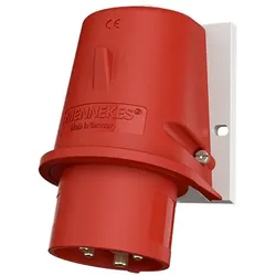 Mennekes 3523 Phasenw. Wandstecker, 32A5p6h400V, IP44