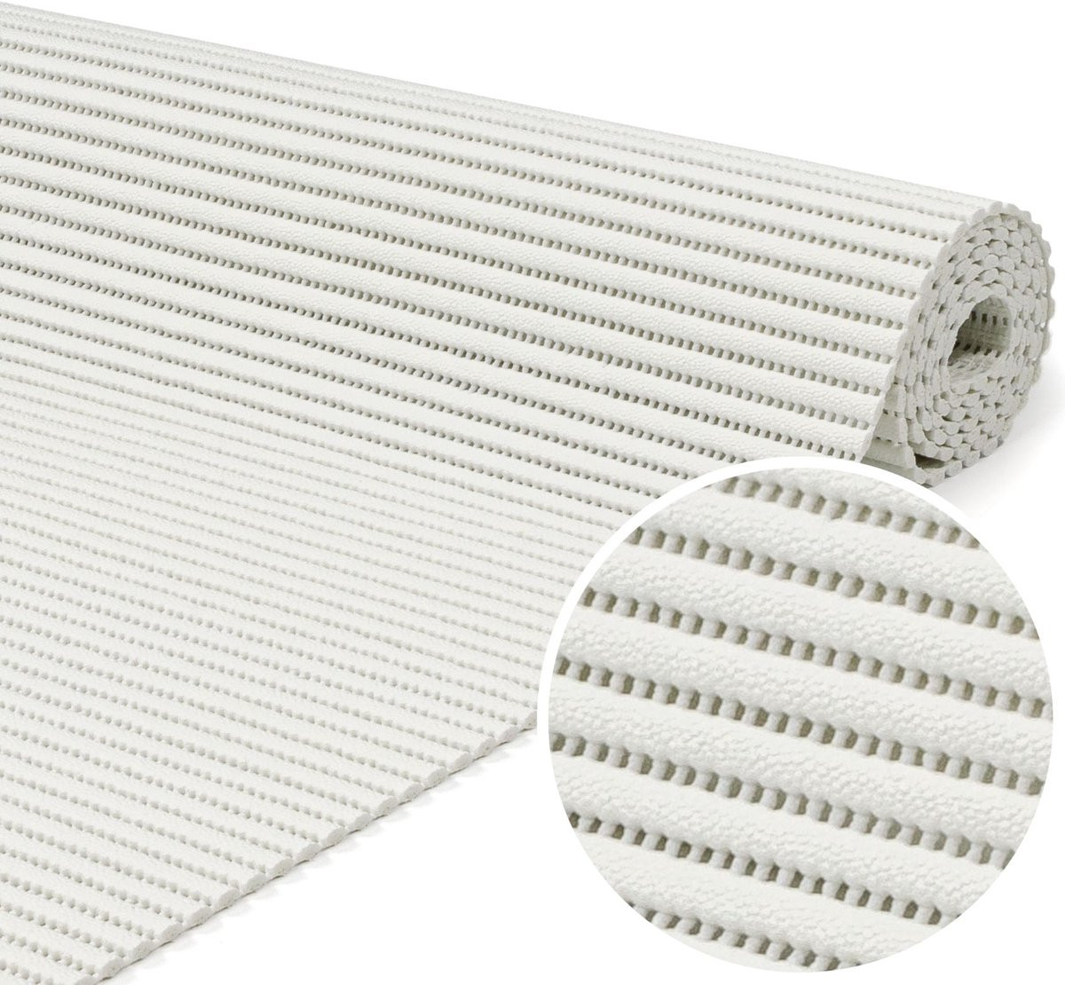 ANRO Badmat Wit 2x350 cm - Antislip - Sneldrogend