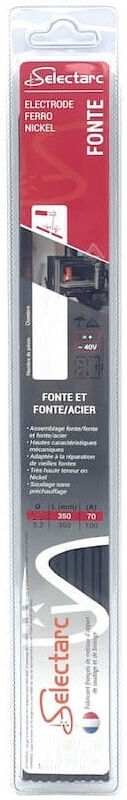 FSH WELDING Etui de 8 électrodes Fonte 3,2 x 350 mm SELECTARC 05033S30