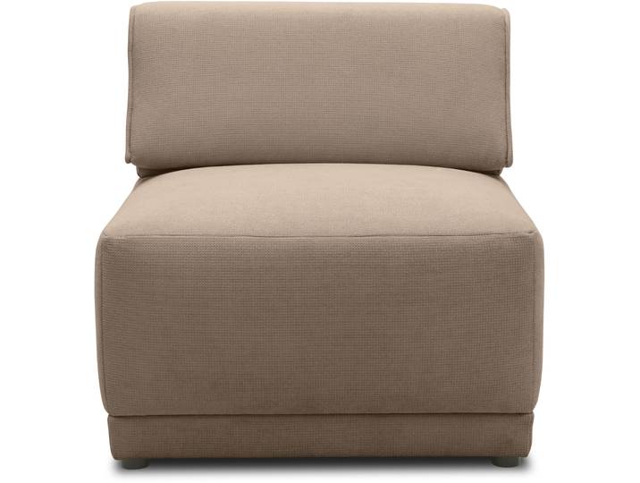 Sofaelement DOMO COLLECTION 800007 , braun (coffee), B:78cm H:77cm T:100cm, 95% Polyester, 5%Polyamid, Polsterelemente, Sofaelement, Rückenkissen aufstellbar, unendlich erweiterbar
