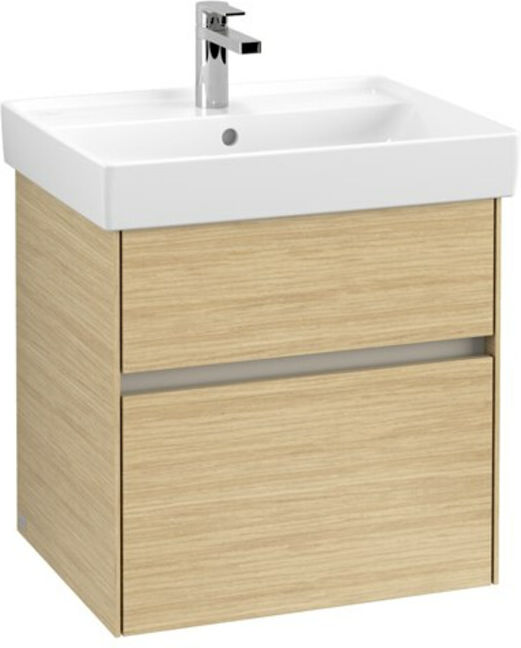 V&B; Collaro Meuble sous lavabo 55,4x54,6x44,4cm, vasque centrale, chêne nordique ; Villeroy & Boch (C00800VJ)