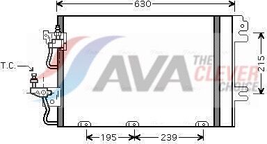Ava Clever Choice Kondensator, Klimaanlage Ol5366d Für Saturn Vaughall