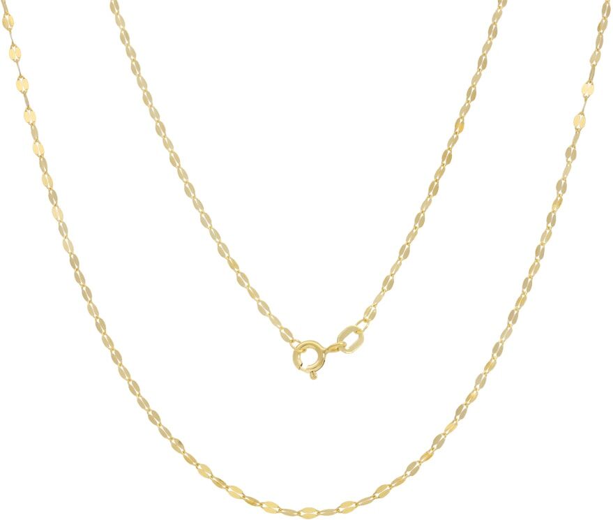 Kette ohne Anhänger FIRETTI "Schmuck Geschenk Gold 750 Halsschmuck Halskette Goldkette Plättchen" Gr. 45, gold (gelbgoldfarben), Halsketten, Damen, 45, Gelbgold 750, L: 45 B: 1,85mm, Kette ohne Anhänger, B:1,85mm