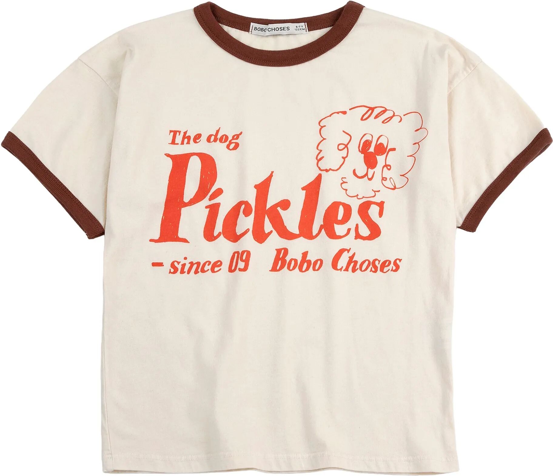 Bobo Choses T-shirt The Dog Pickles Coton Bio Blanc 8/9 ans