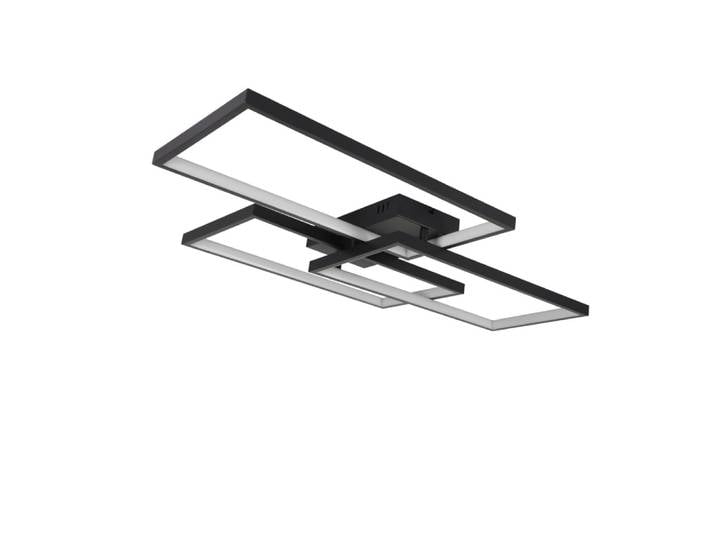 Plafonnier fer noir 80x53.5x8cm led 72w