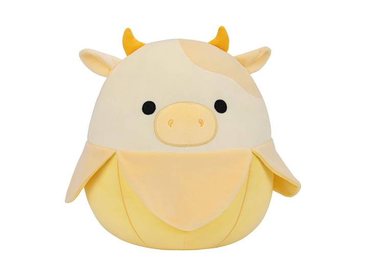 SQUISHMALLOWS - Peluche 30 cm - La vache Banane