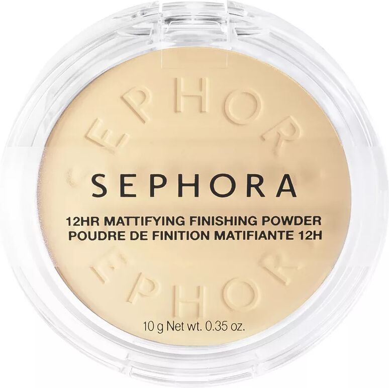 SEPHORA - 12 Stunden mattierendes Kompaktpuder, Poudre De Finition Matifiante, 10 g,  Fair yellow