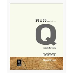 Nielsen Holz-Bilderrahmen Quadrum  Weiß / 28 x 35