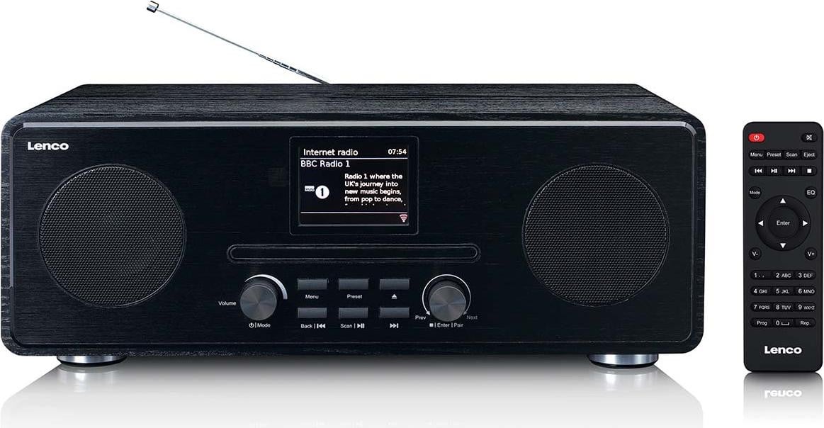 Lenco DAB+ Radio DIR-261BK, zwart