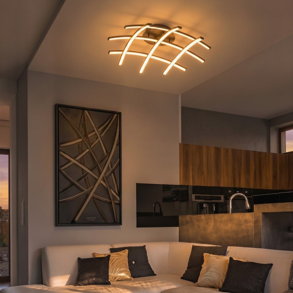 Lyora Plafondlamp Narvi zwart
