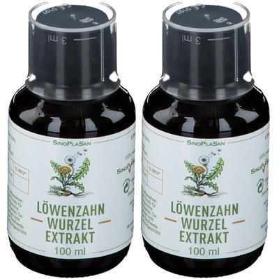 LÖWENZAHNWURZEL-Extrakt naturrein flüssig 2x 2x100 ml Flüssigkeit