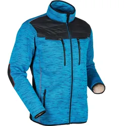 Strickjacke "INUIT TEDDY" - XXL - blue-melange