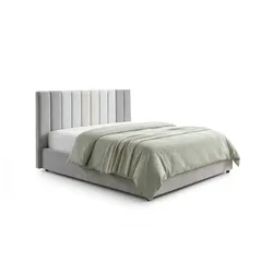 POLSTERBETT CATTURA Grau Velvet