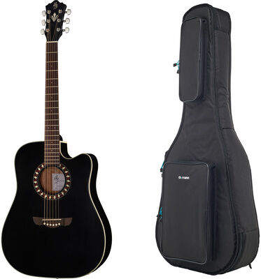 Harley Benton HB Custom Line CLD-10SC w/Bag Noir satiné