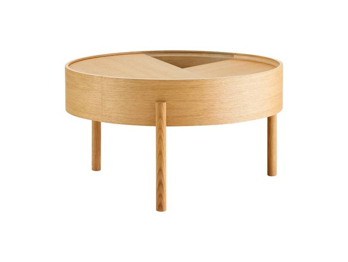 Woud Arc Couchtisch Ø66cm Eiche geölt