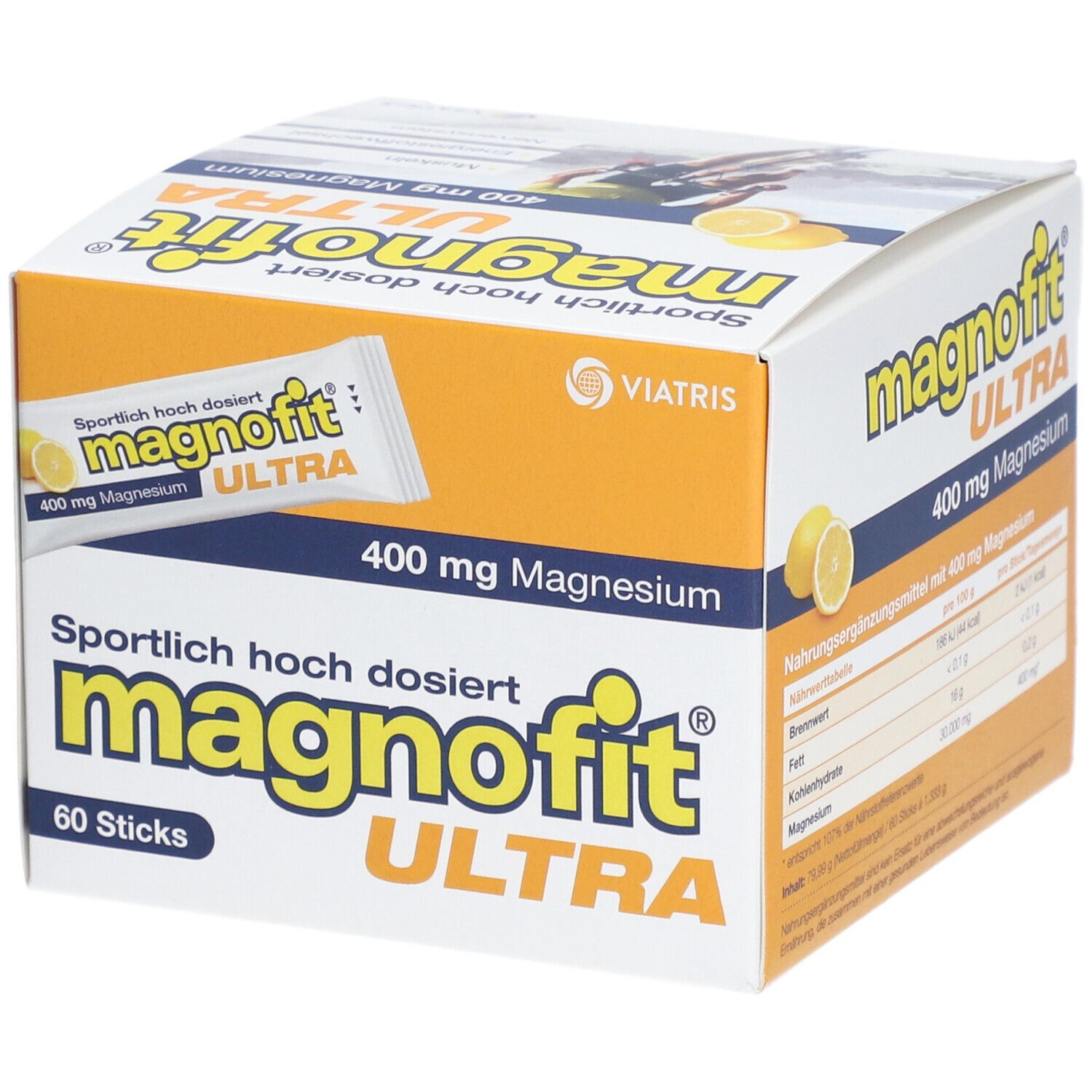 Magnofit Ultra 400Mg Stick 60 St Pulver