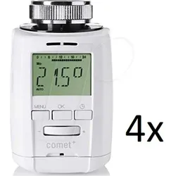 ET COMET PLUS 4 - Heizkörperthermostat Comet Plus, elektronisch, 4 Stück