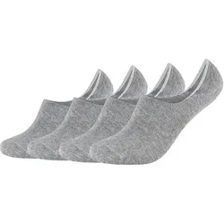 CAMANO Herren Socken Online comfort Footies 4p, Größe 43-46 in Grau Grau