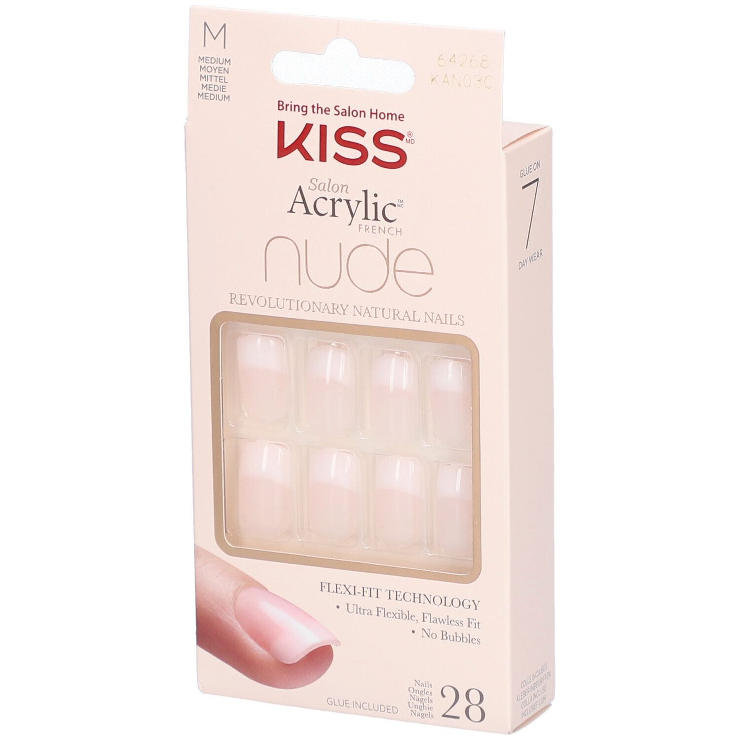 Kiss Salon Acrylic Nude Nails Cashmere 1 St Sonstige