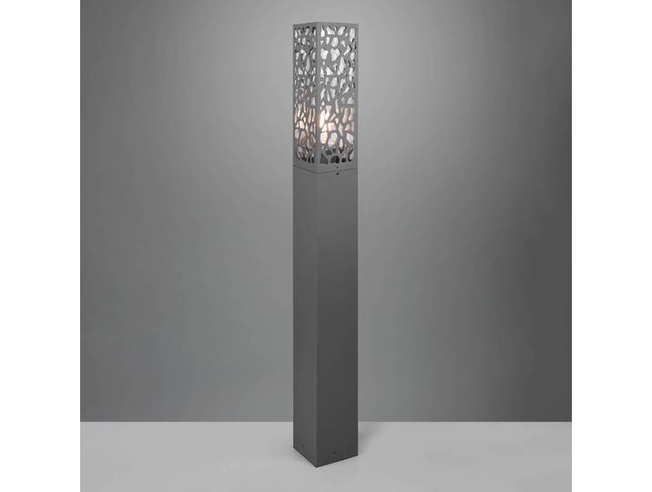 Trio Lighting Wegeleuchte Cooper mit auffallendem Schirm Cooper, dimmbar, schwarz, Edelstahl, Modern