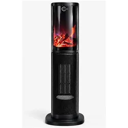 Carruzzo Termowentylator 64cm Q20K1 czarny, Heizlüfter, Schwarz