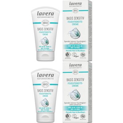 Lavera basis sensitiv Feuchtigkeitscreme 2x 2x50 ml Tagescreme