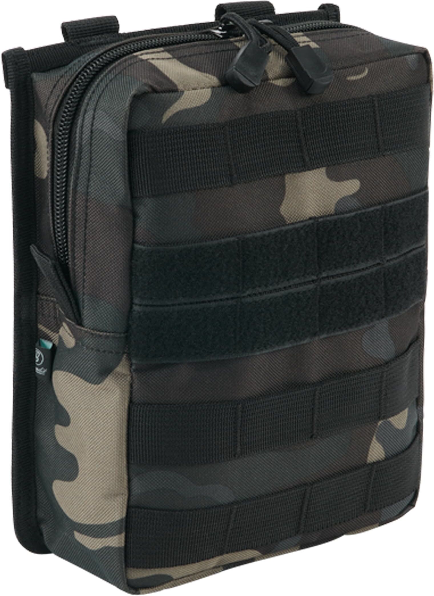 Gürteltasche BRANDIT "Brandit Accessoires Cross Molle Pouch", Gr. onesize, grün (schwarzcamouflage), Polyester, unifarben, Taschen Gürteltasche
