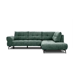 ECKSOFA SALVINI 5-Sitzer, smaragdgrün