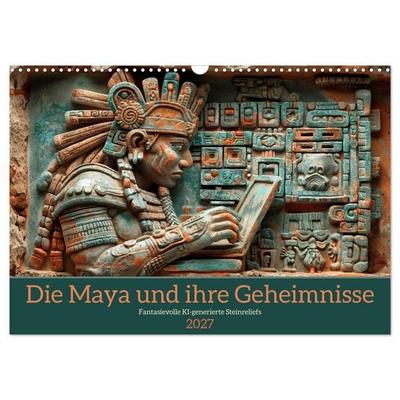 Die Maya und ihre Geheimnisse (Wandkalender 2027 DIN A3 quer), CALVENDO Monatskalender