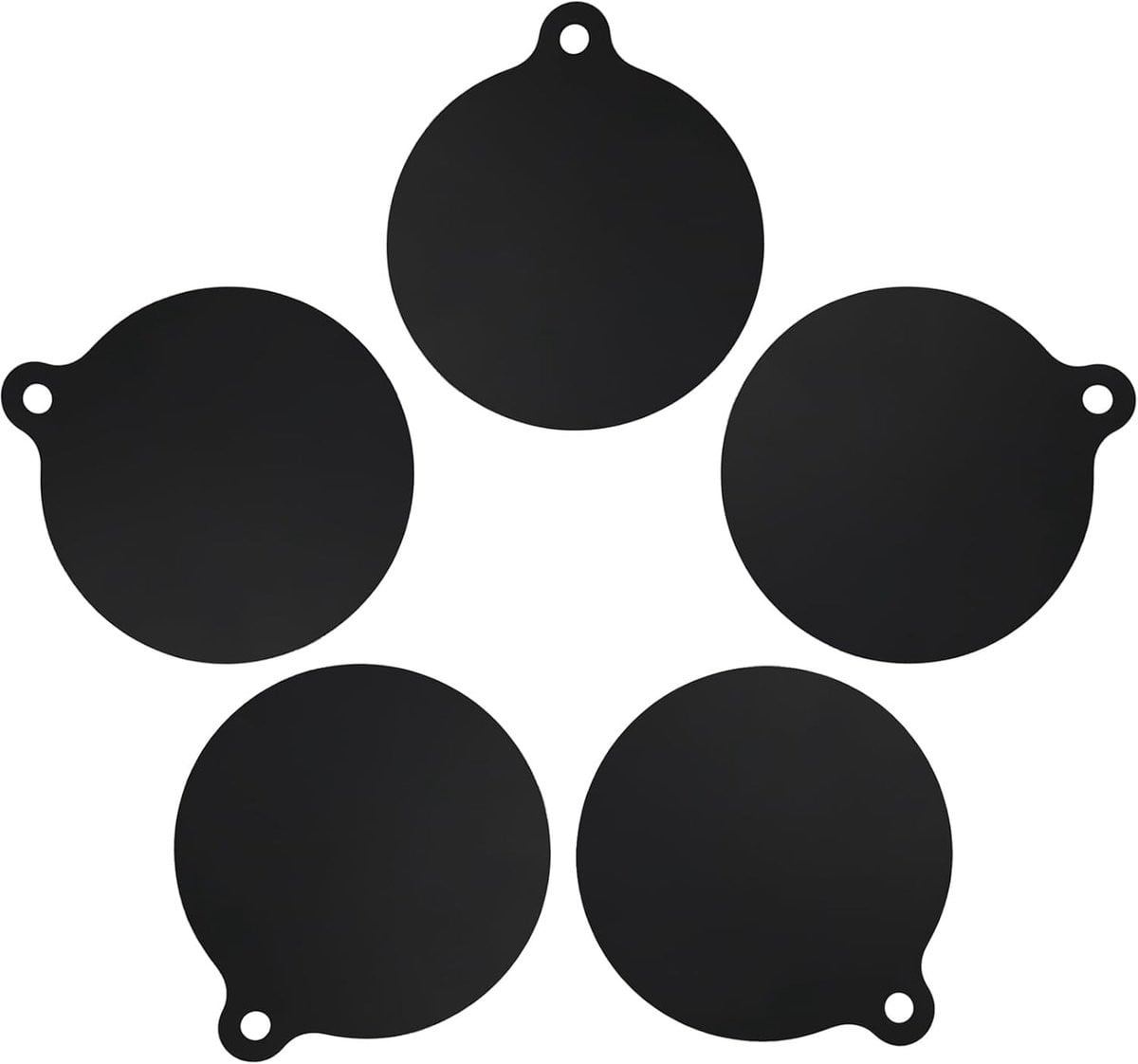 Set van 5 zwarte silicone matten voor inductiekookplaten, herbruikbare en krasbestendige beschermmatten, hittebestendig en antislip