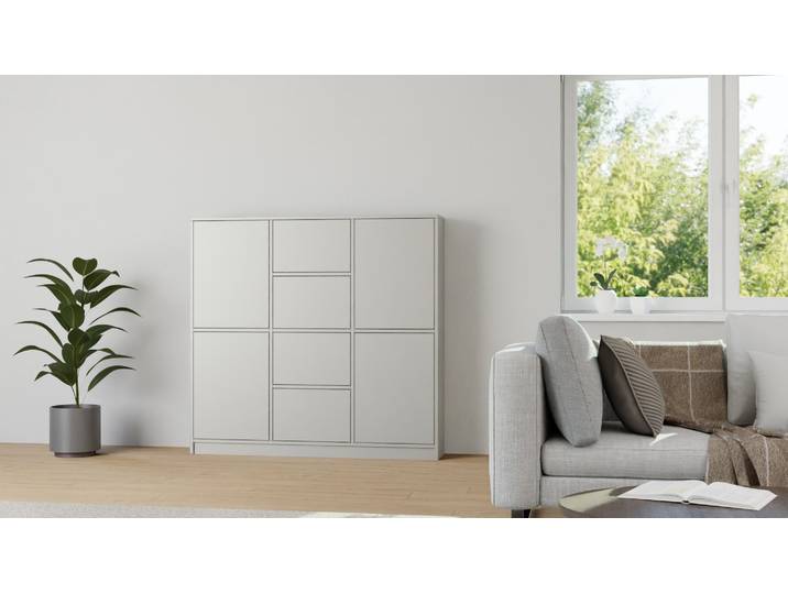 Geschlossenes Regal Premium Dekore Grau