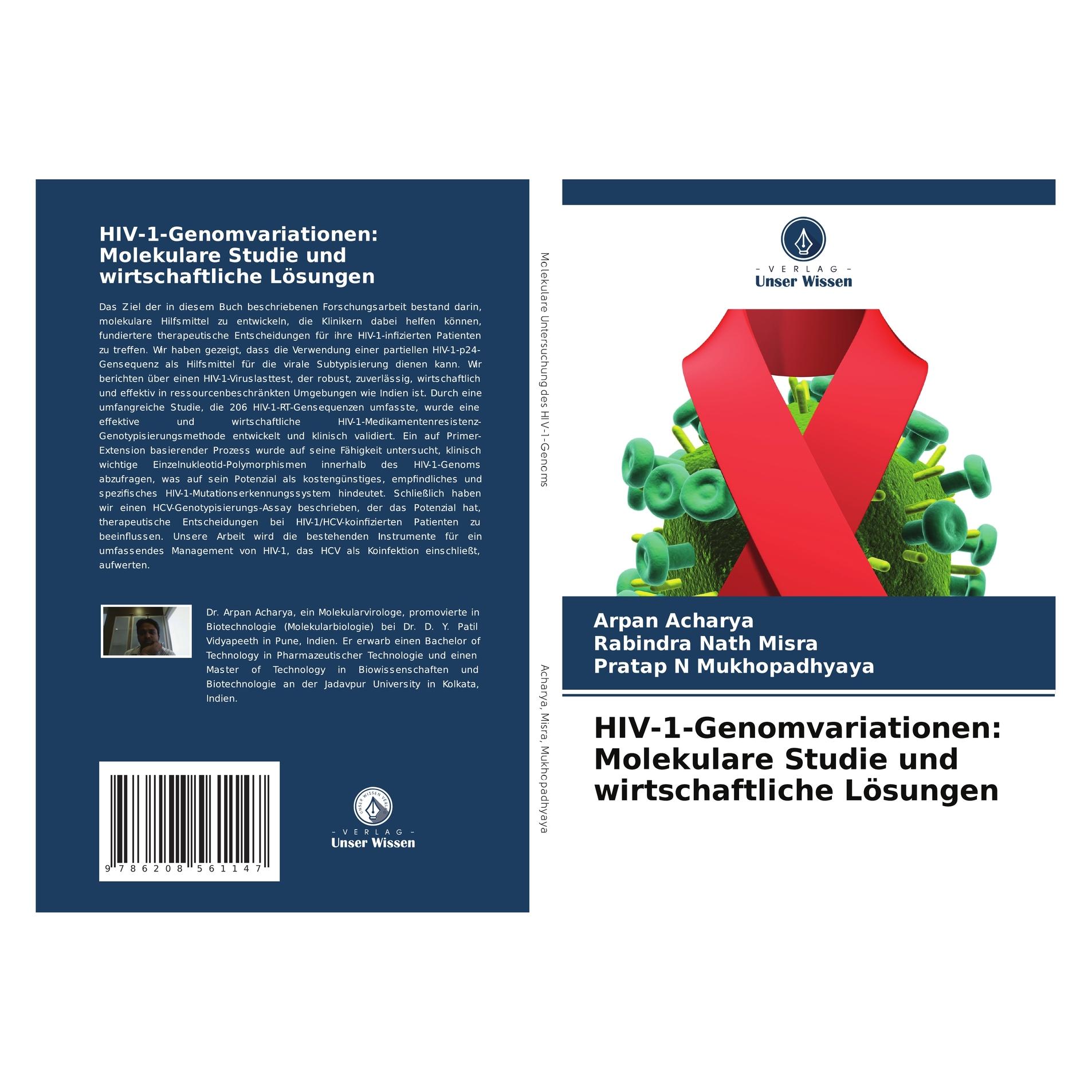 Bod HIV-1-Genomvariationen: Molekulare Studie und wirtschaftliche Lösungen (Deutsch, Softcover, Arpan Acharya, Pratap N Mukhopadhyaya, Rabindra Nath Misra) (57194778)