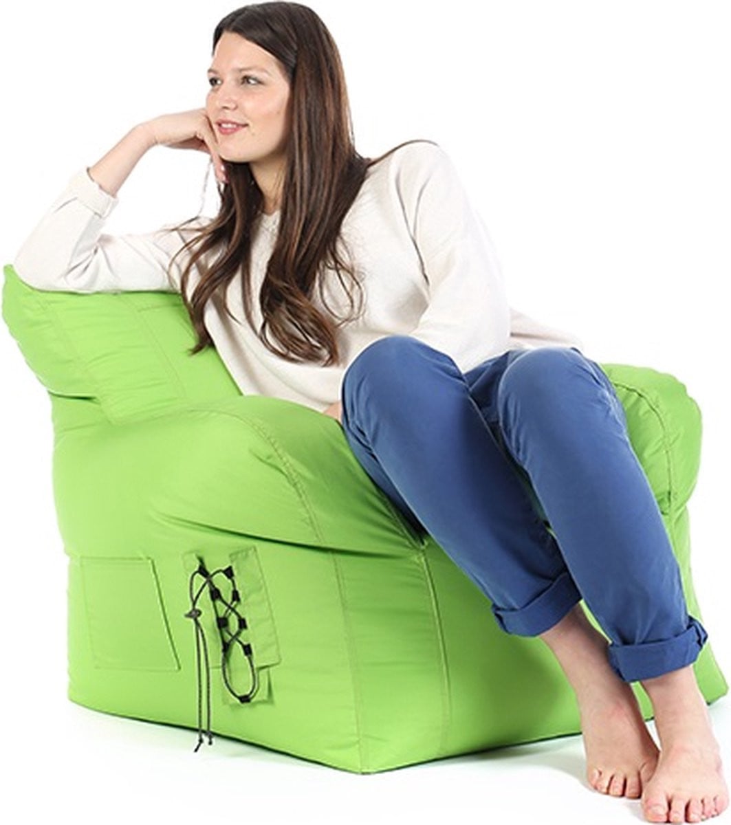 Sit On It Beansofa zitzak voor kinderen - Citroengroen