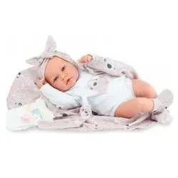 Marina & Pau Spanische Puppe Ane Polar mit Decke 45cm