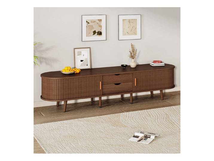 Odikalo TV-Schrank TV-Bank Fernsehschrank Medienschrank Sideboard,TV-Möbel 170x40x42cm
