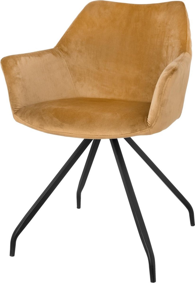 Riverdale eetkamerstoel Ava - Caramel - Hoogte: 82 cm