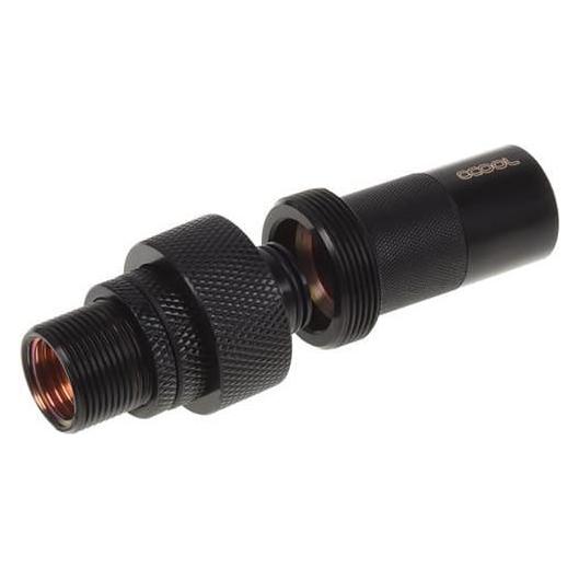 Alphacool HF Schnellverschlusskupplungsset mit Schottverschraubung G1/4 IG - Deep Black (17225)