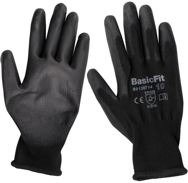Basicfit Arbejdshandske - Str. 10 (Xl)