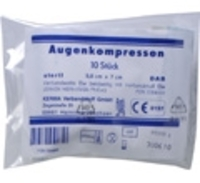 KERMA Verbandstoff GmbH AUGENKOMPRESSEN 5,8x7 cm steril 10 St 07259008