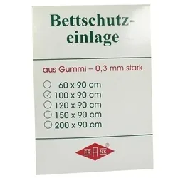 Betteinlage Gummiplatte 0,3 mm 90x100 cm weiß