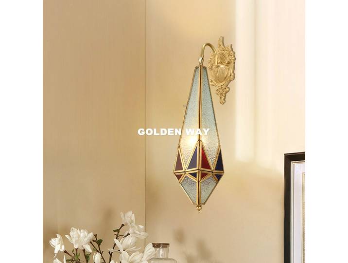 Applique Murale LED en Laiton de Style Européen, Luminaire Décoratif d'Niket d'Extérieur, en Bronze