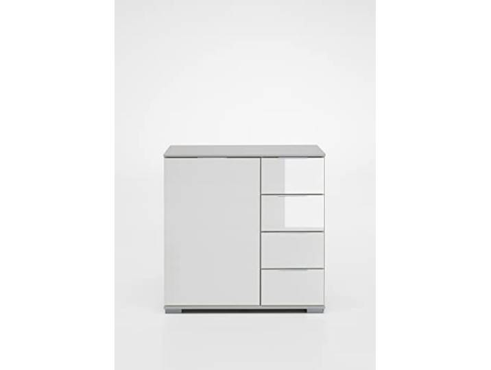möbelando Kombikommode >Easy Plus< (BxHxT: 81x83x41 cm) in weiß - 81x83x41cm (BxHxT)
